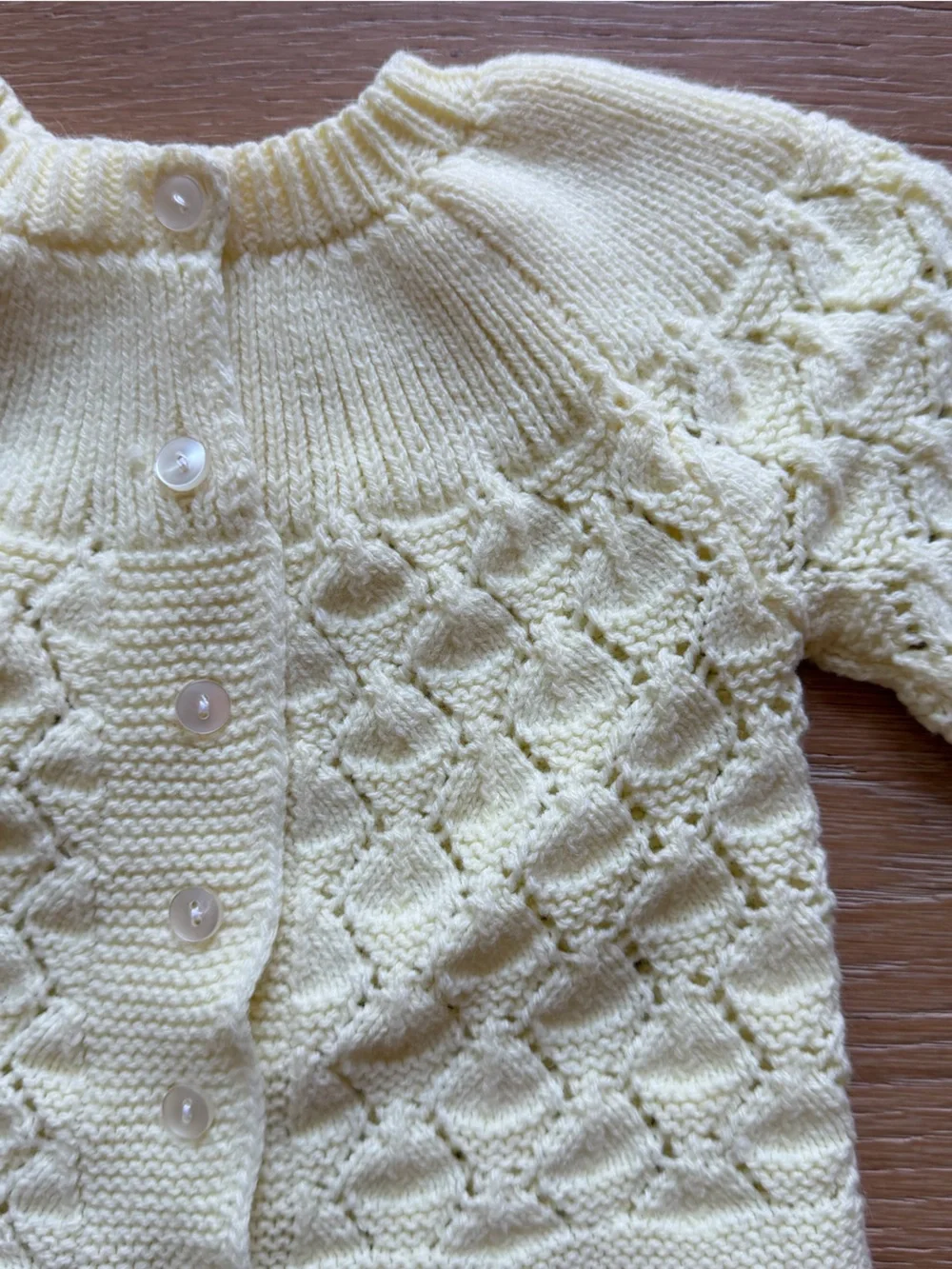 Made in Switzerland - Soft Knit baby yellow cardigan